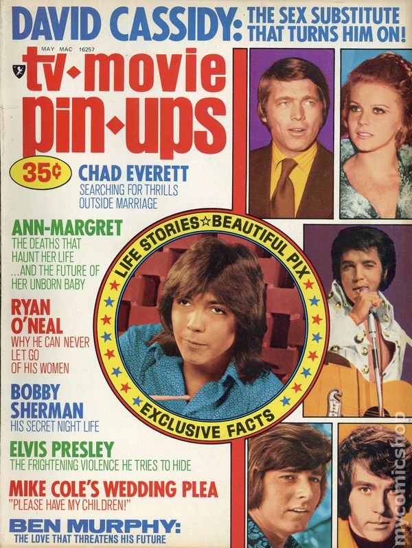 TV MOVIE PIN-UPS magazine side cover  Vol 5 No 5 May 1972