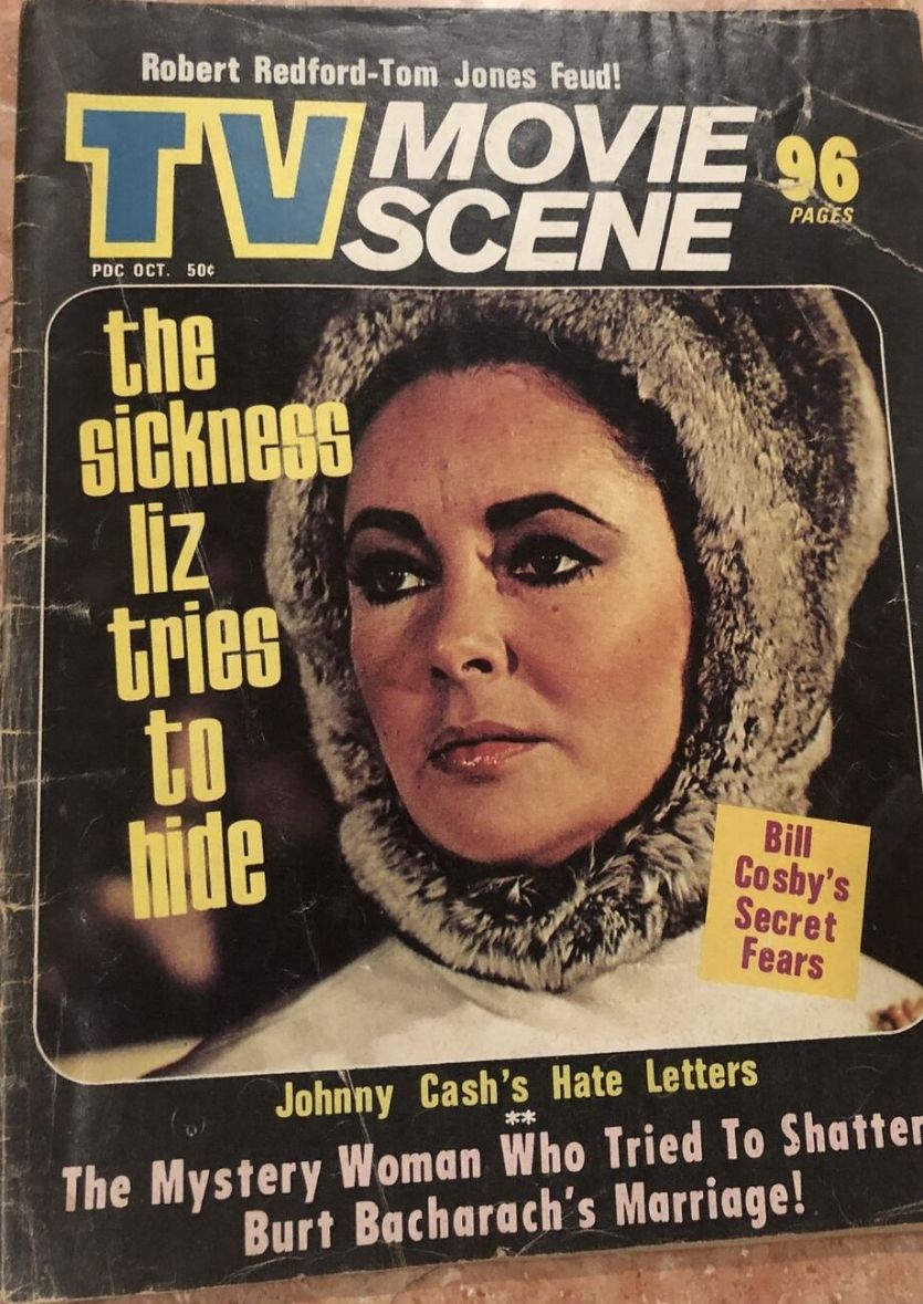 TV MOVIE SCENE magazine side cover Issue 1 October 1970