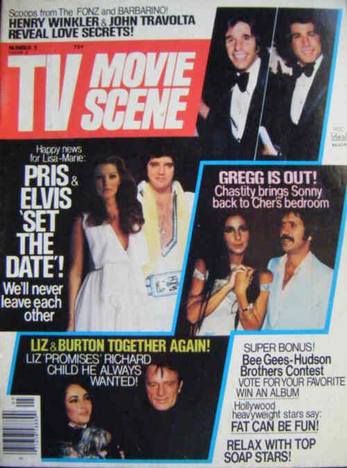 TV MOVIE SCENE magazine side cover Issue 5  1976