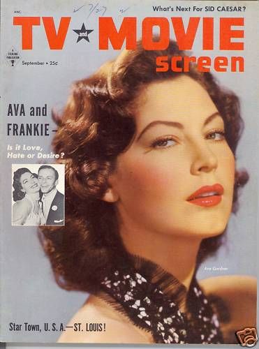 TV AND MOVIE SCREEN magazine side cover September 1954