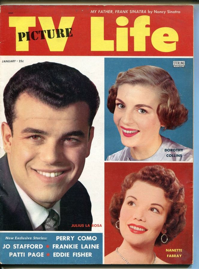 TV PICTURE LIFE magazine side cover January 1956
