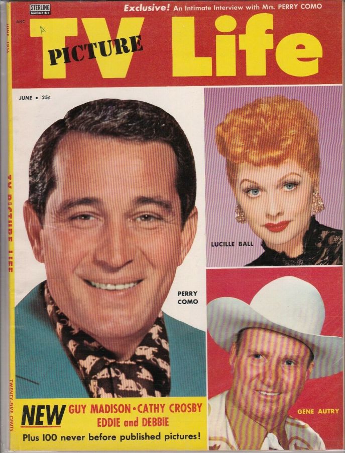 TV PICTURE LIFE magazine side cover June 1956