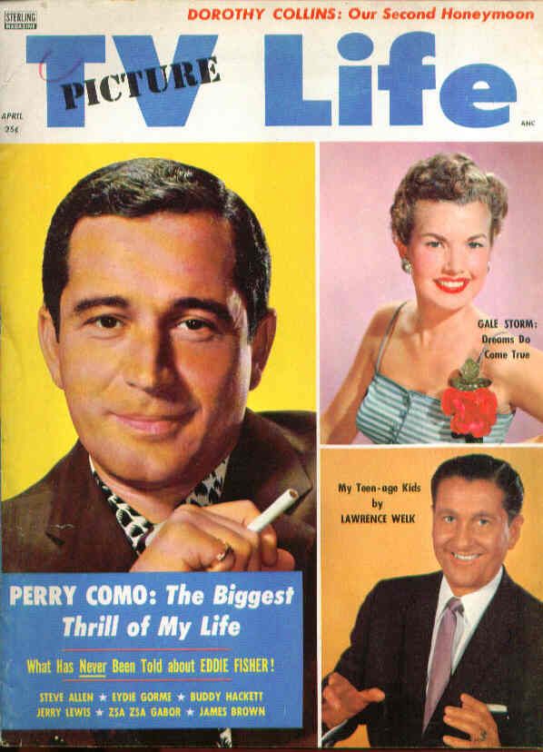 TV PICTURE LIFE magazine side cover April 1957