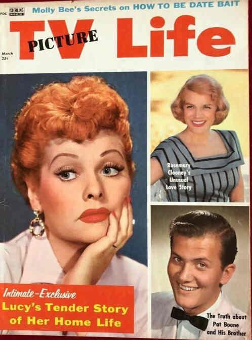TV PICTURE LIFE magazine side cover March 1958