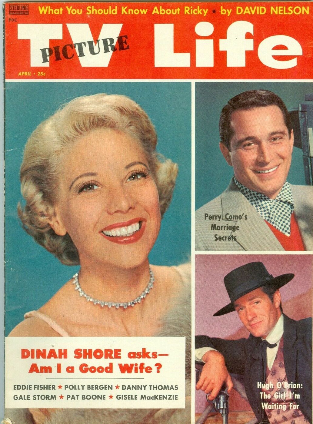 TV PICTURE LIFE magazine side cover April 1958