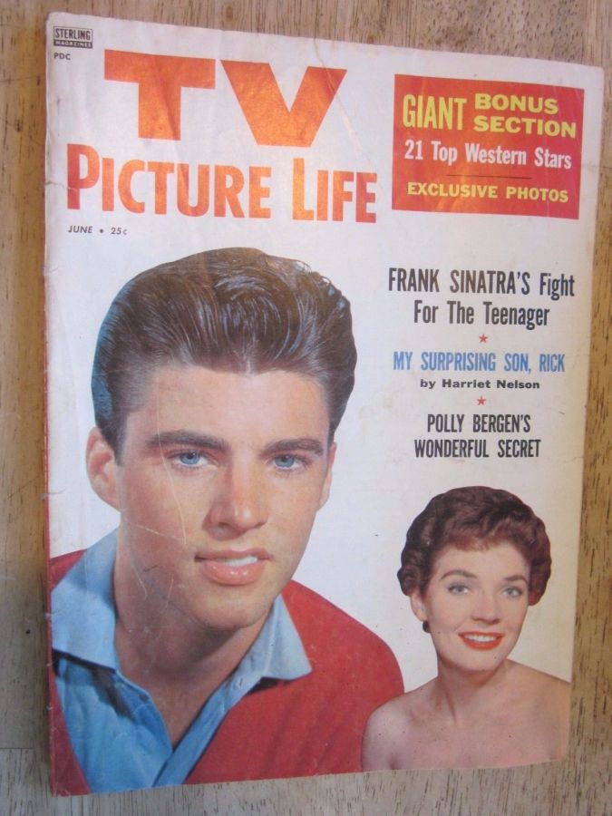 TV PICTURE LIFE magazine side cover June 1958