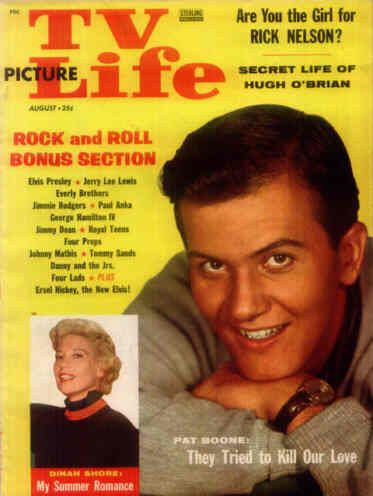 TV PICTURE LIFE magazine side cover August 1958