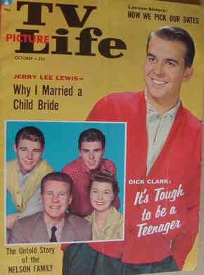TV PICTURE LIFE magazine side cover October 1958