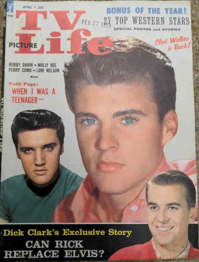 TV PICTURE LIFE magazine side cover April 1959