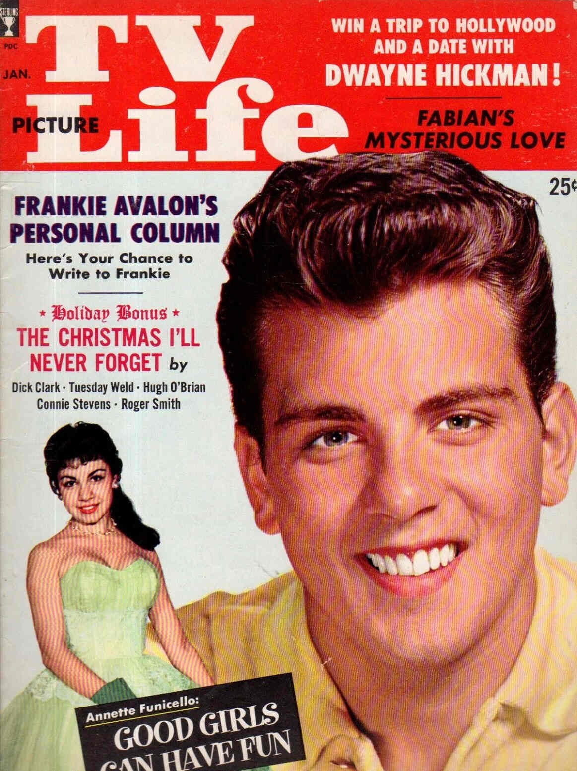 TV PICTURE LIFE magazine side cover January 1960