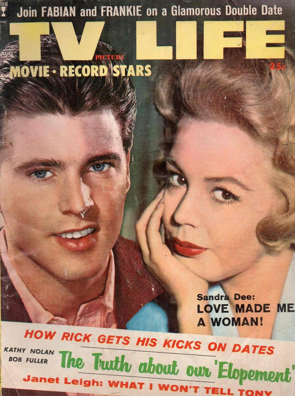 TV PICTURE LIFE magazine side cover August 1960
