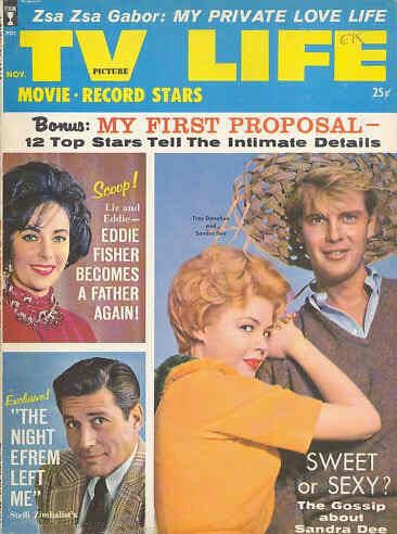 TV PICTURE LIFE magazine side cover November 1960