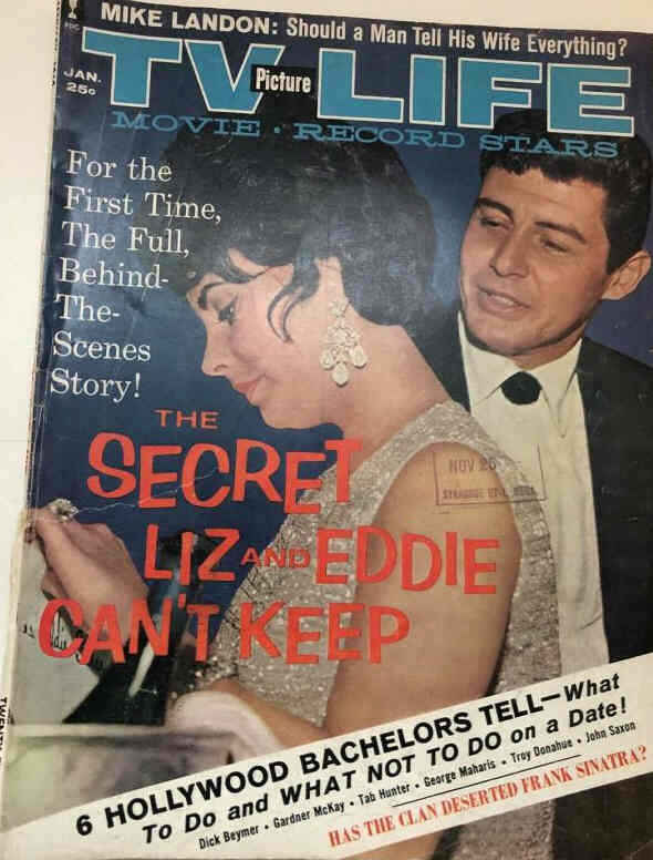 TV PICTURE LIFE magazine side cover January 1962