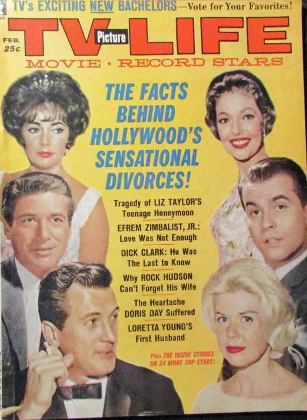 TV PICTURE LIFE magazine side cover February 1962
