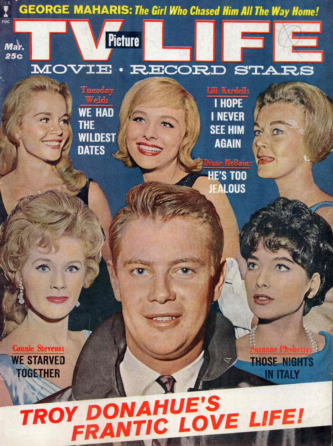 TV PICTURE LIFE magazine side cover March 1962