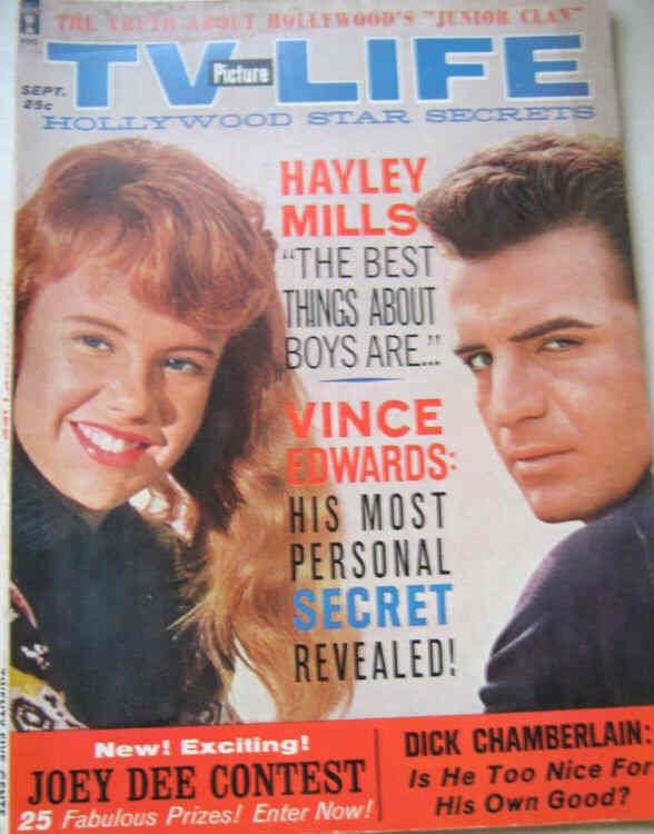 TV PICTURE LIFE magazine side cover September 1962