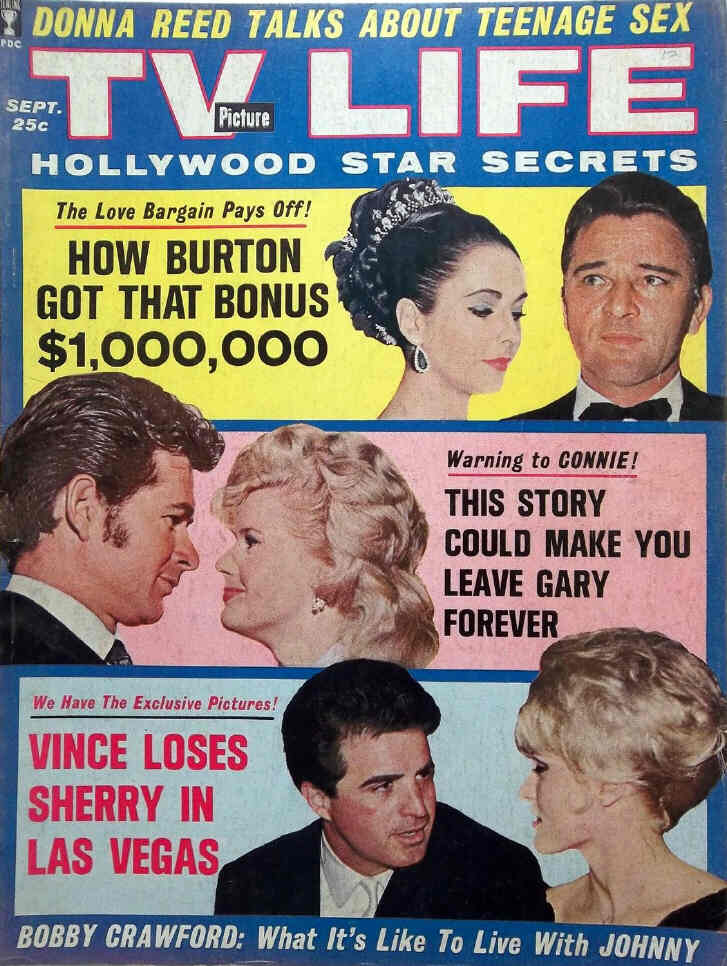 TV PICTURE LIFE magazine side cover September 1963