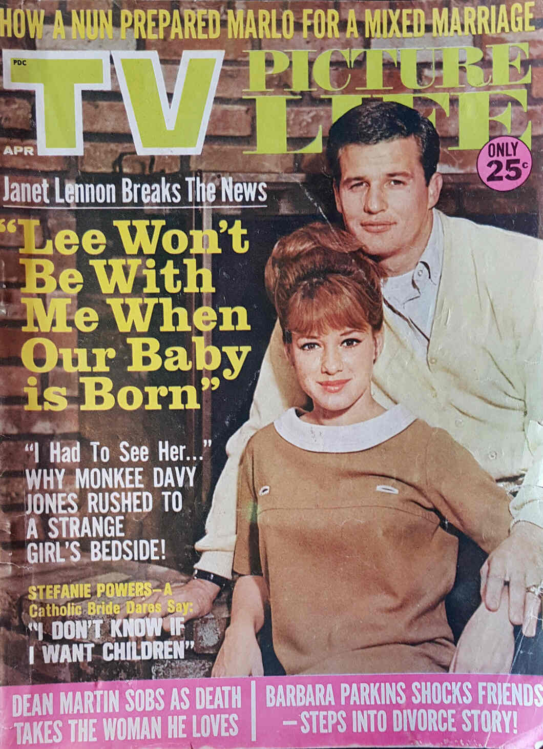 TV PICTURE LIFE magazine side cover April 1967