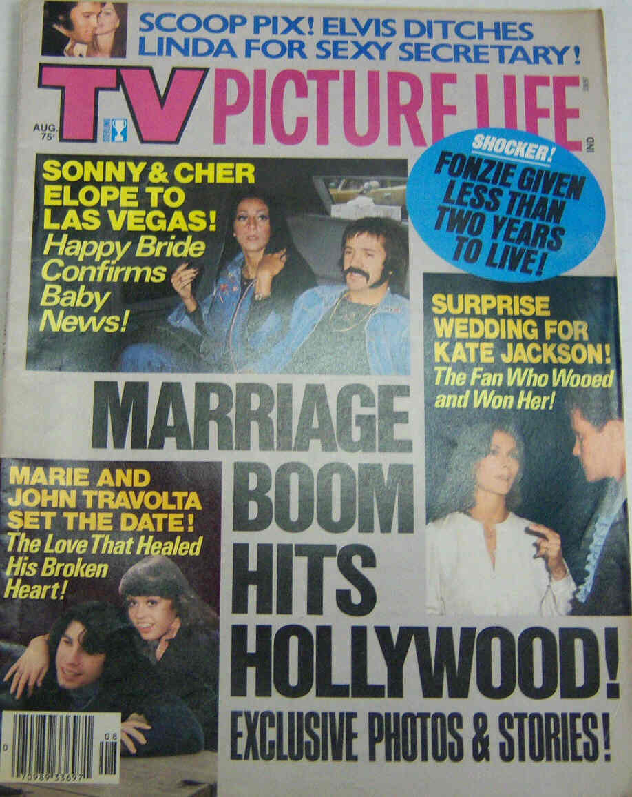 TV PICTURE LIFE magazine side cover August 1977