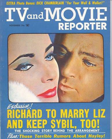 TV AND MOVIE REPORTER magazine side cover November 1963