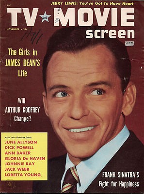 TV AND MOVIE SCREEN magazine side cover  November 1955