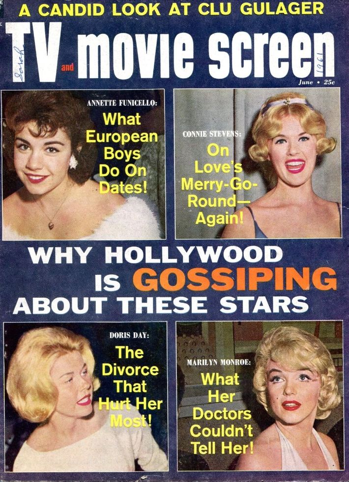 TV AND MOVIE SCREEN magazine side cover  June 1961