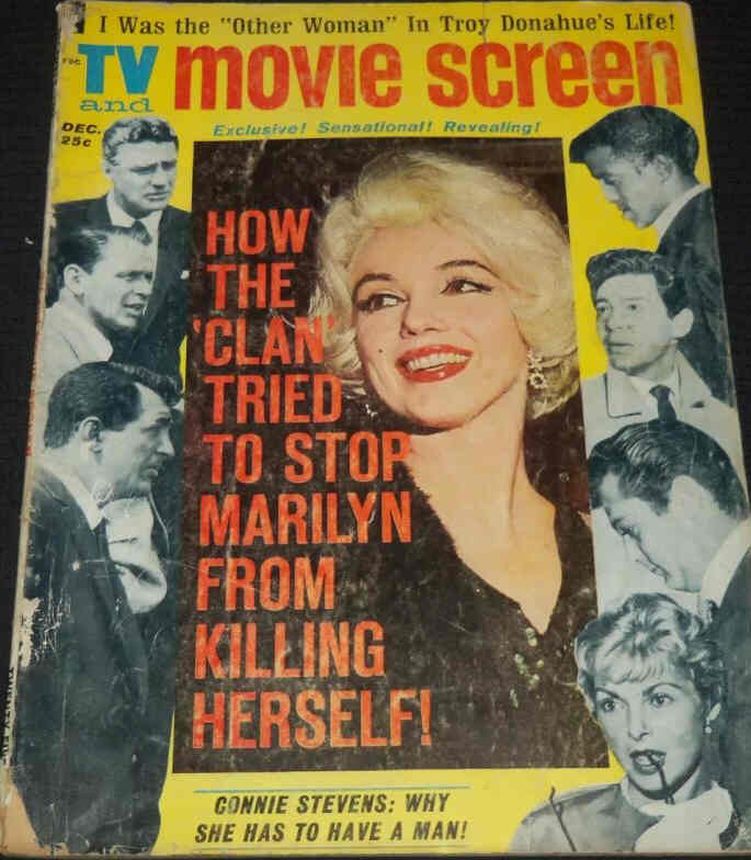 TV AND MOVIE SCREEN magazine side cover  December 1962