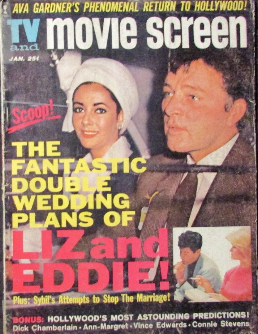 TV AND MOVIE SCREEN magazine side cover  January 1964