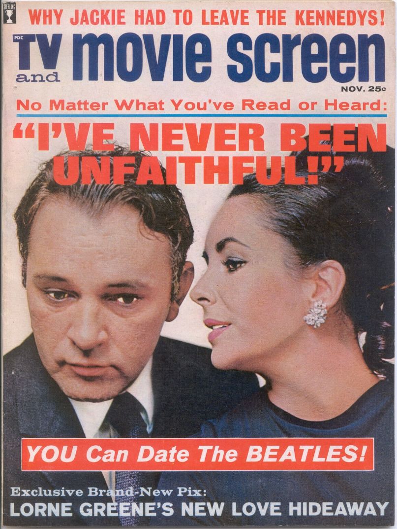 TV AND MOVIE SCREEN magazine side cover  November 1964