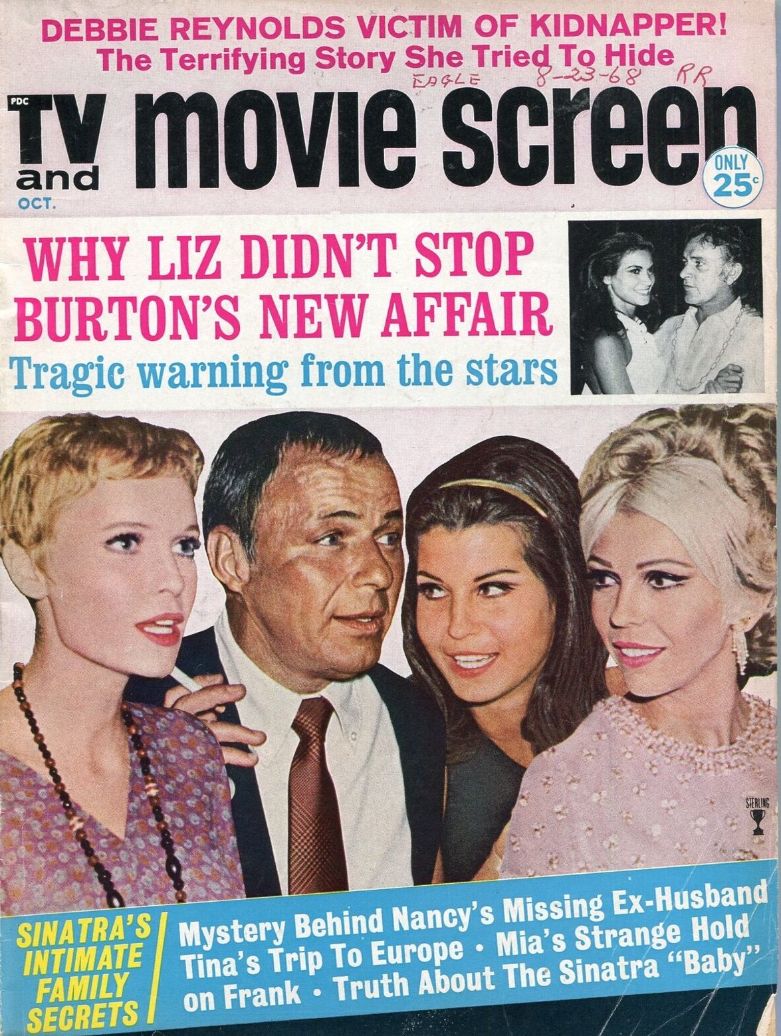 TV AND MOVIE SCREEN magazine side cover  October 1968