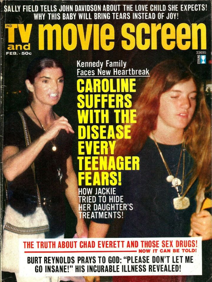 TV AND MOVIE SCREEN magazine side cover  February 1974