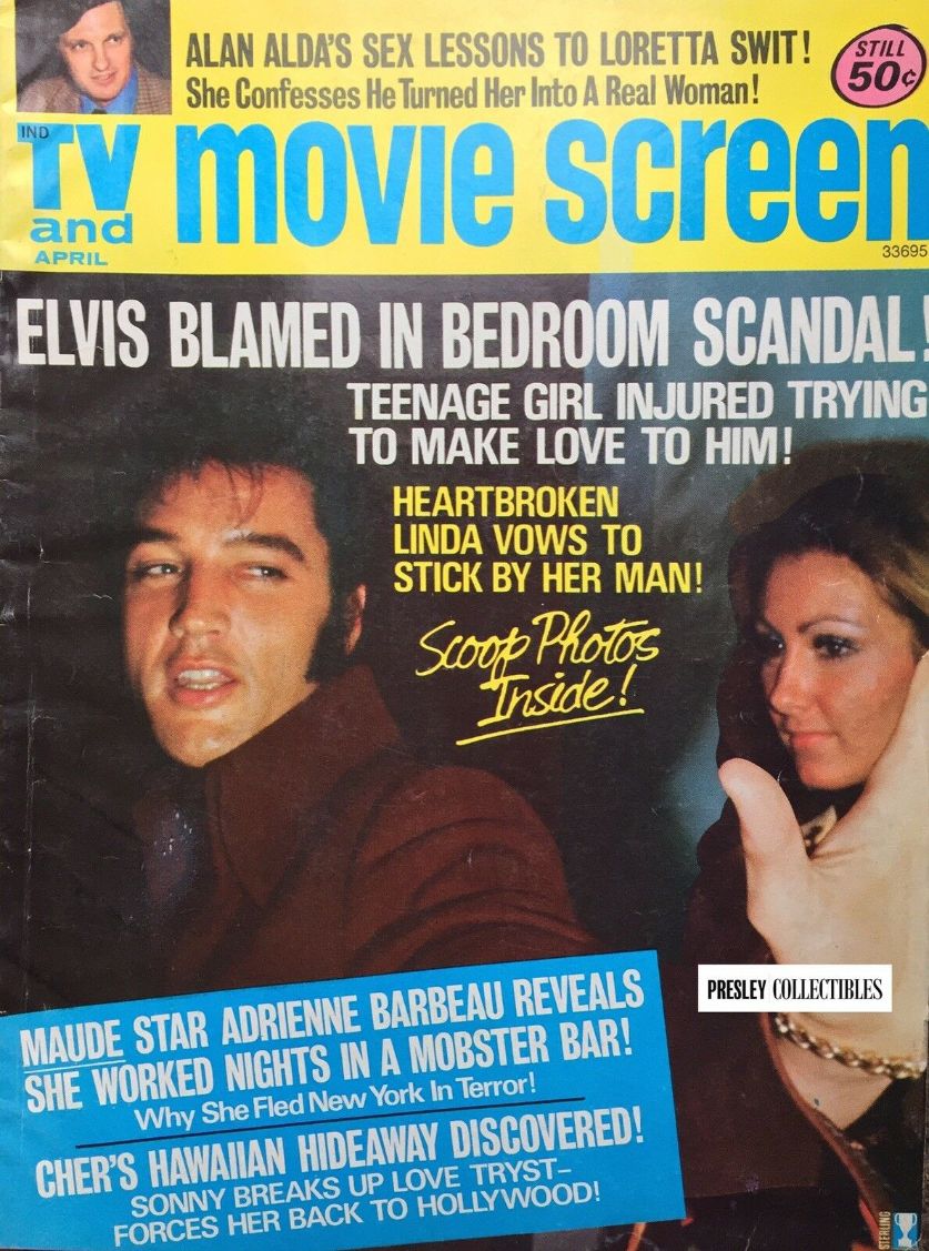 TV AND MOVIE SCREEN magazine side cover  April 1975
