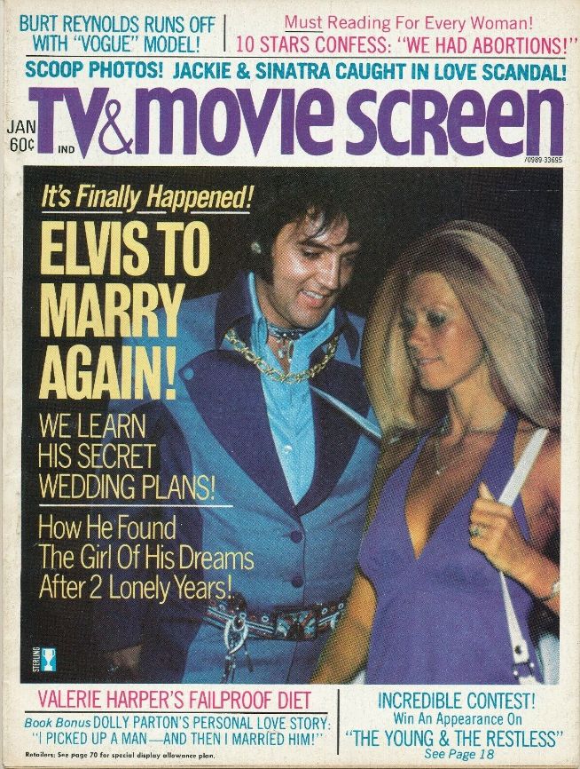TV AND MOVIE SCREEN magazine side cover  January 1976