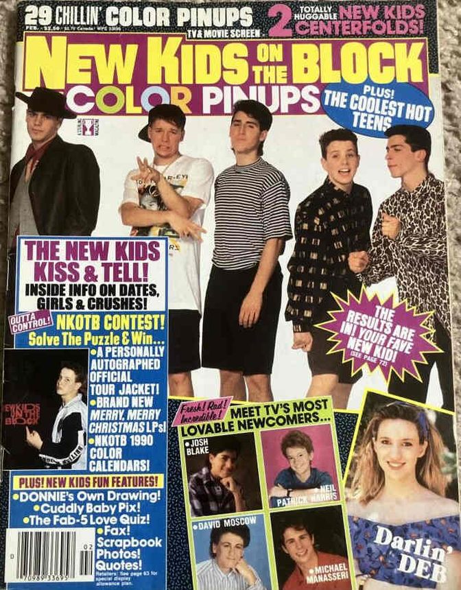 TV AND MOVIE SCREEN magazine side cover  February 1990