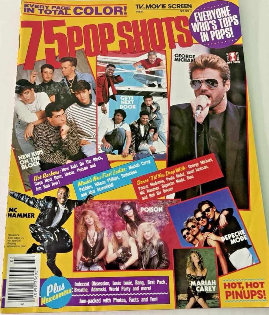 TV AND MOVIE SCREEN magazine side cover  February 1991