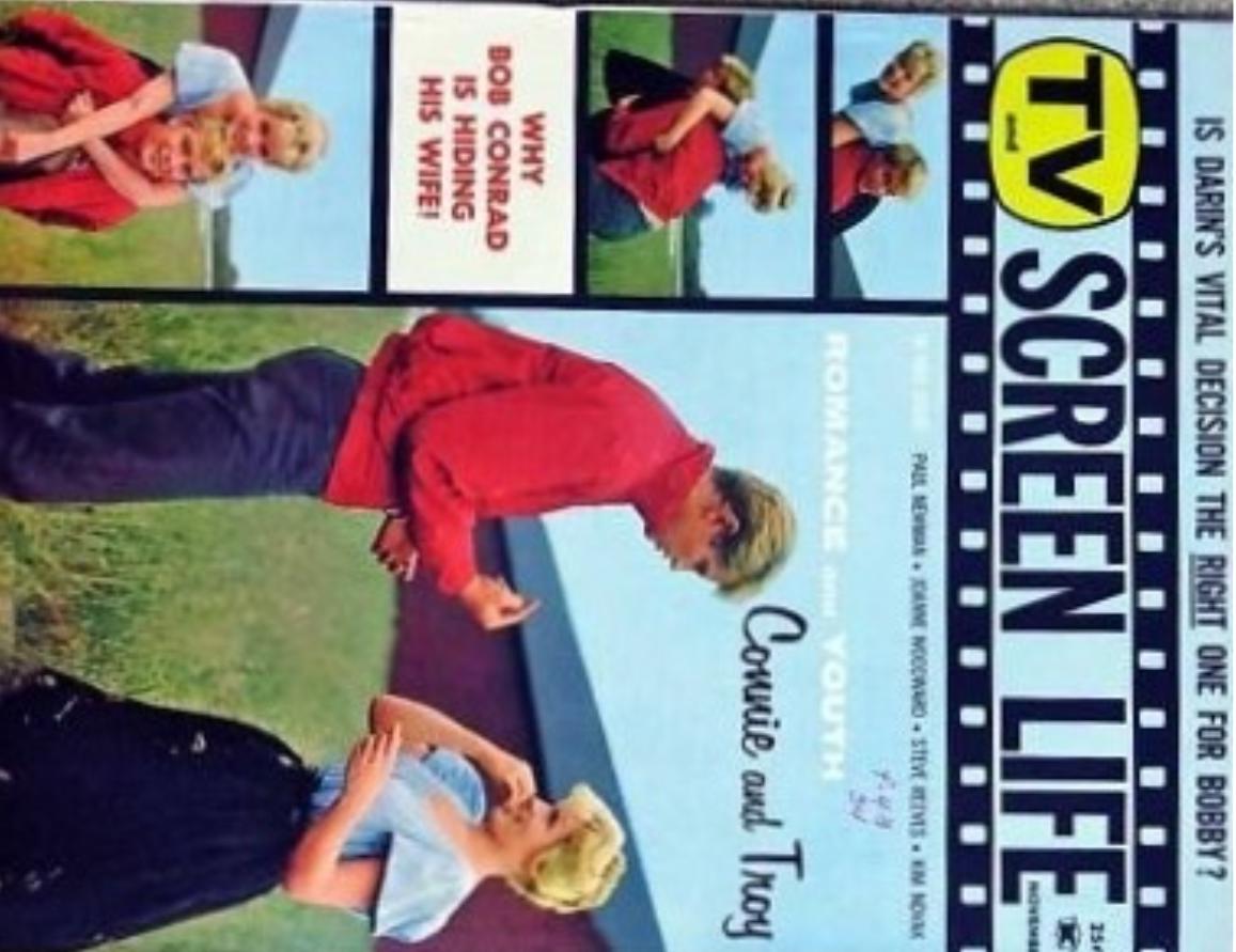TV AND SCREEN LIFE magazine side cover  November 1960