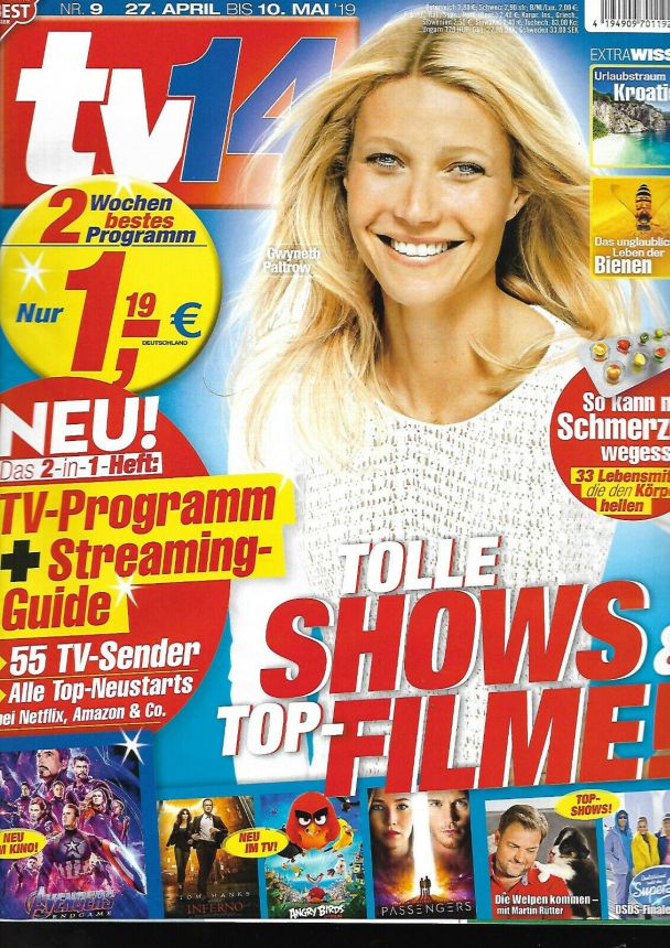 TV FOURTEEN AUSTRIA magazine side cover Issue 9 27 April 2019