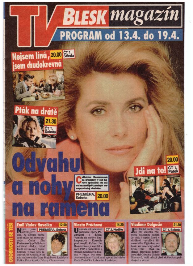 TV BLESK MAGAZIN magazine side cover 13 April 1996