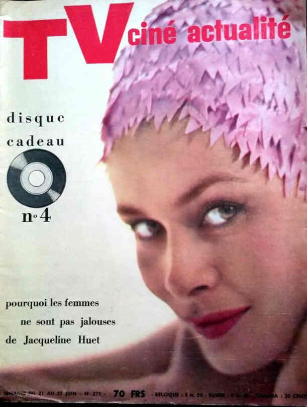 TV CINE ACTUALITE magazine side cover Issue 273 21 June 1959