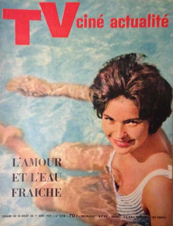 TV CINE ACTUALITE magazine side cover Issue 278 26 July 1959