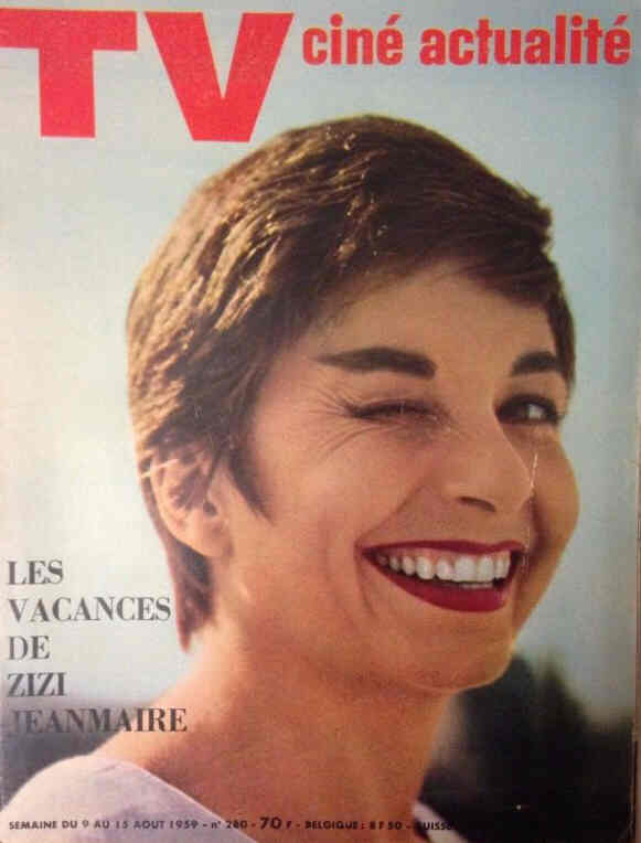 TV CINE ACTUALITE magazine side cover Issue 280 9 August 1959