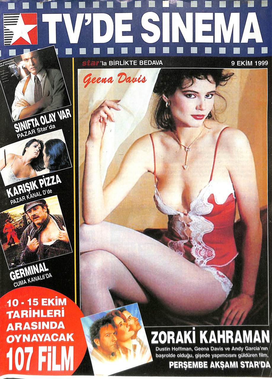TVDE SINEMA magazine side cover 9 October 1999