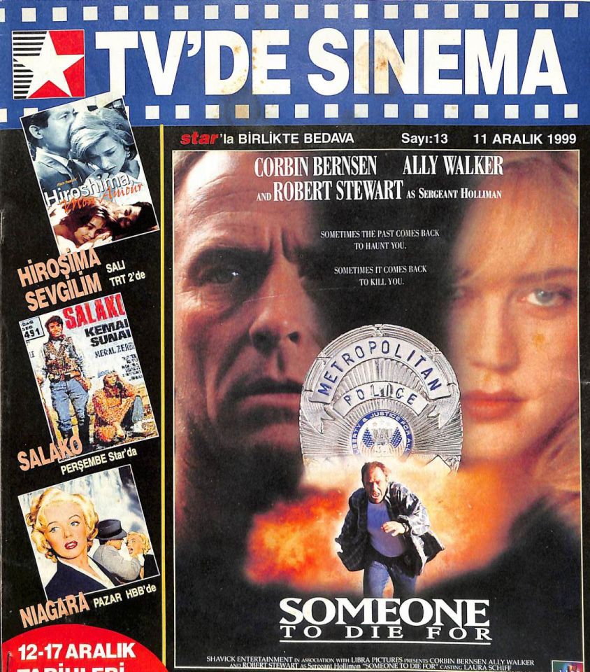 TVDE SINEMA magazine side cover Issue 13 11 December 1999