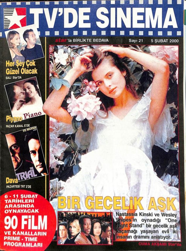 TVDE SINEMA magazine side cover Issue 21 5 February 2000