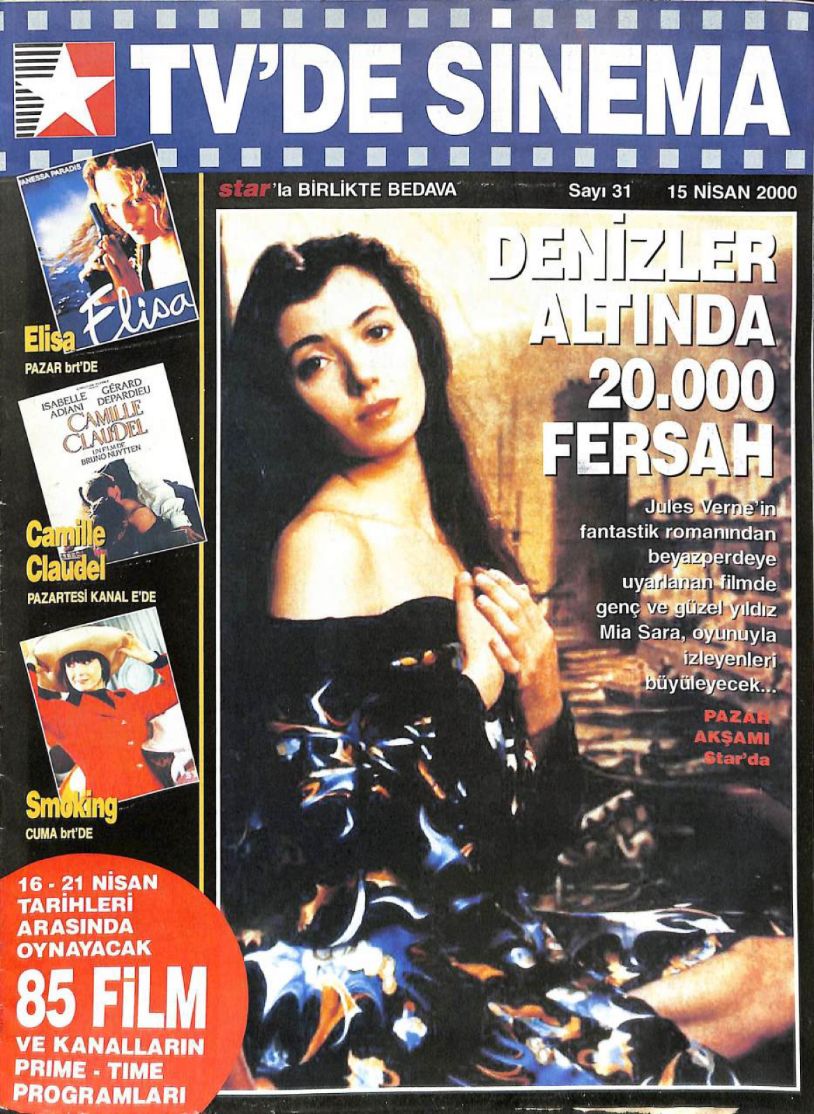 TVDE SINEMA magazine side cover Issue 31 15 April 2000