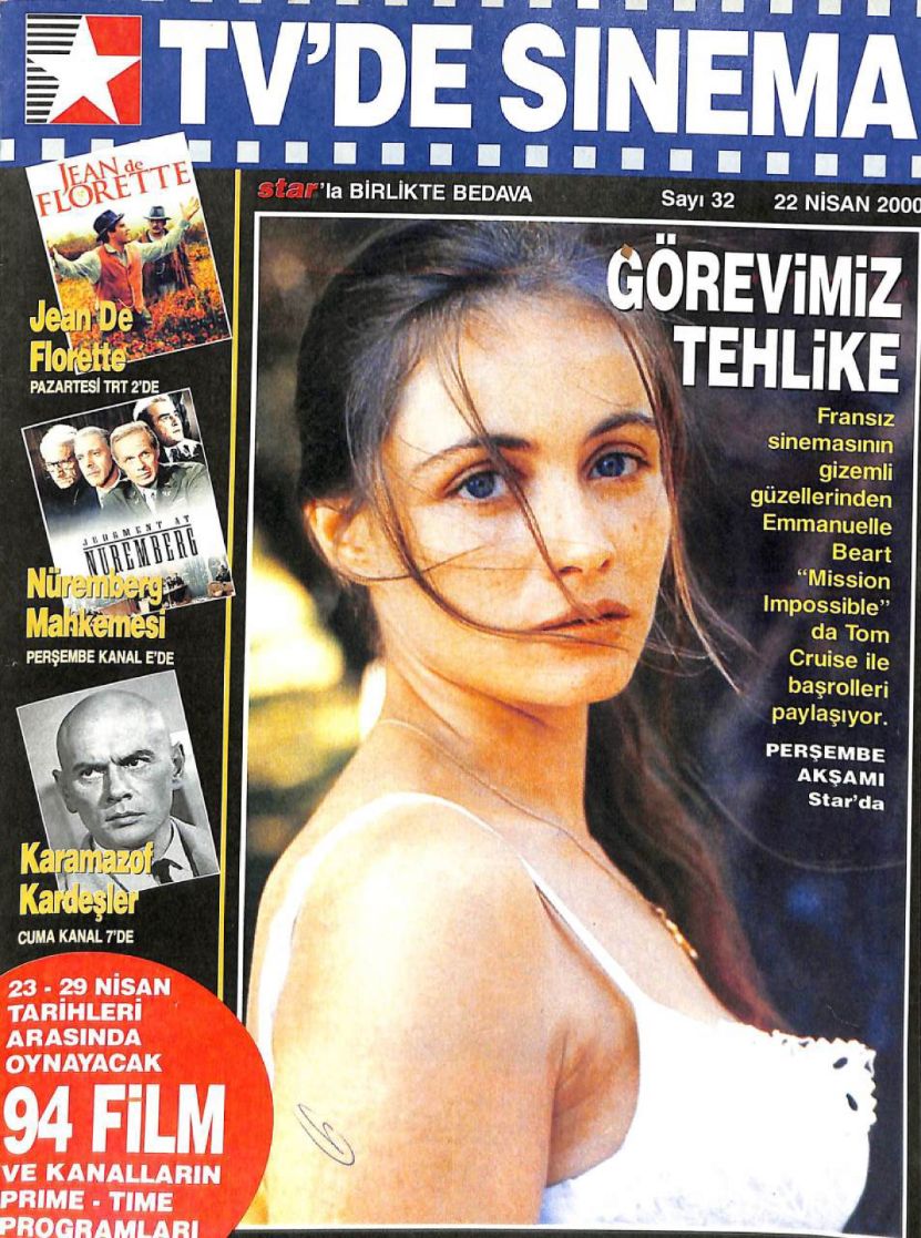 TVDE SINEMA magazine side cover Issue 32 22 April 2000