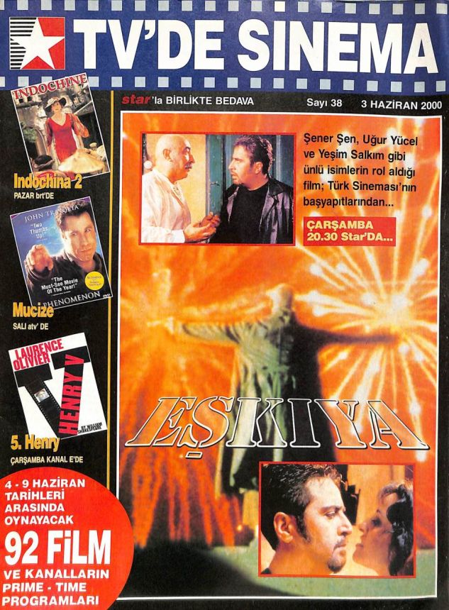 TVDE SINEMA magazine side cover Issue 38 3 June 2000