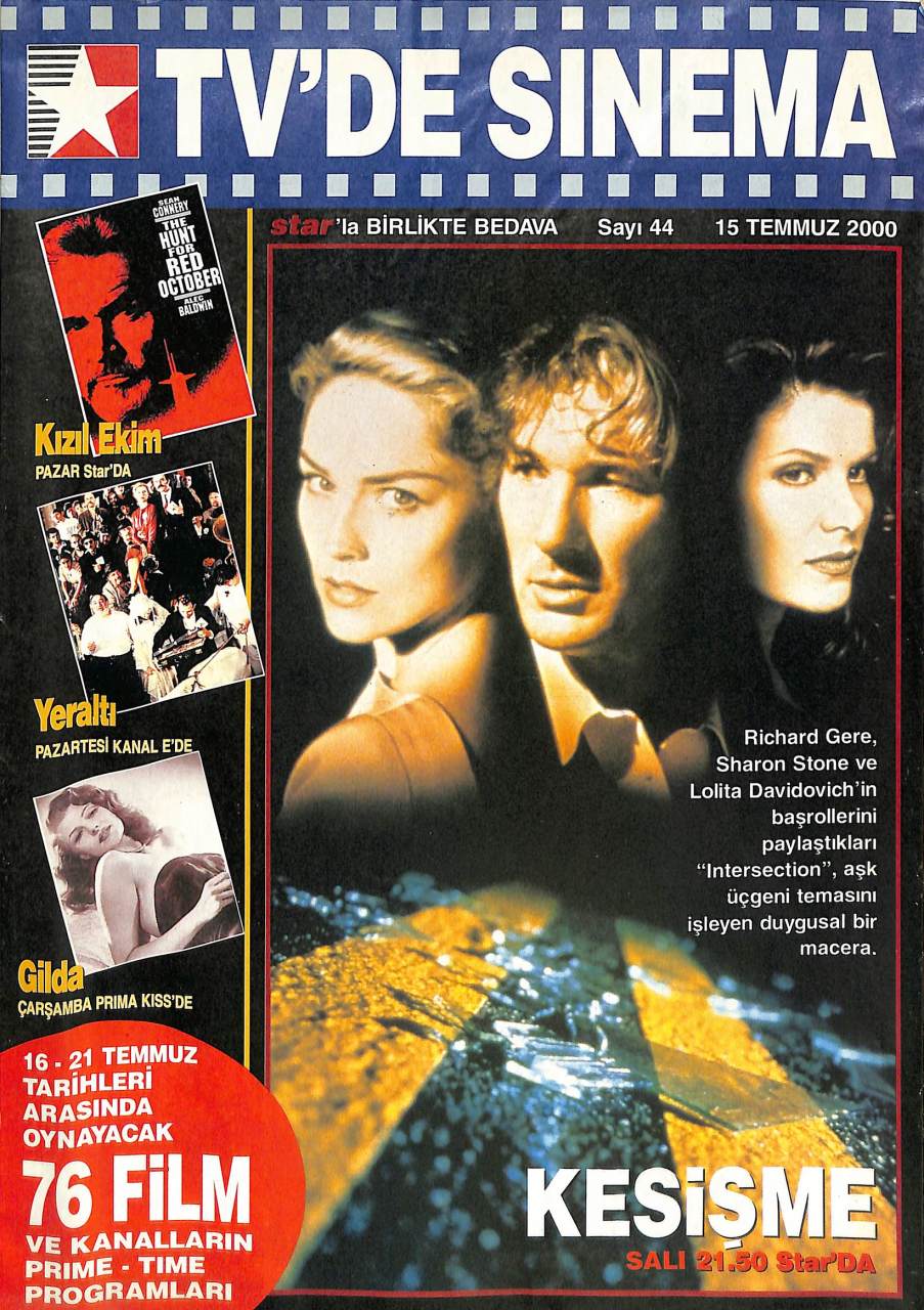 TVDE SINEMA magazine side cover Issue 44 15 July 2000