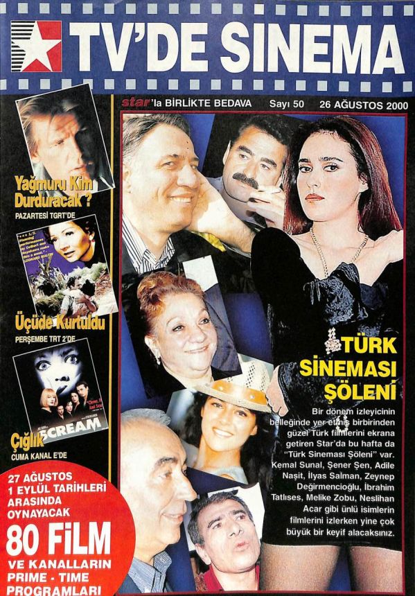 TVDE SINEMA magazine side cover Issue 50 26 August 2000