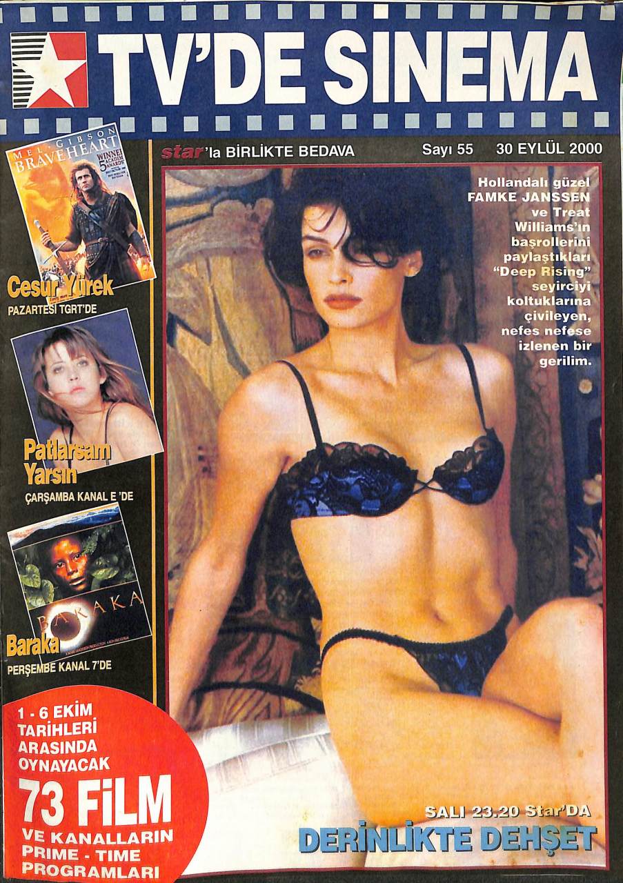 TVDE SINEMA magazine side cover Issue 55 30 September 2000